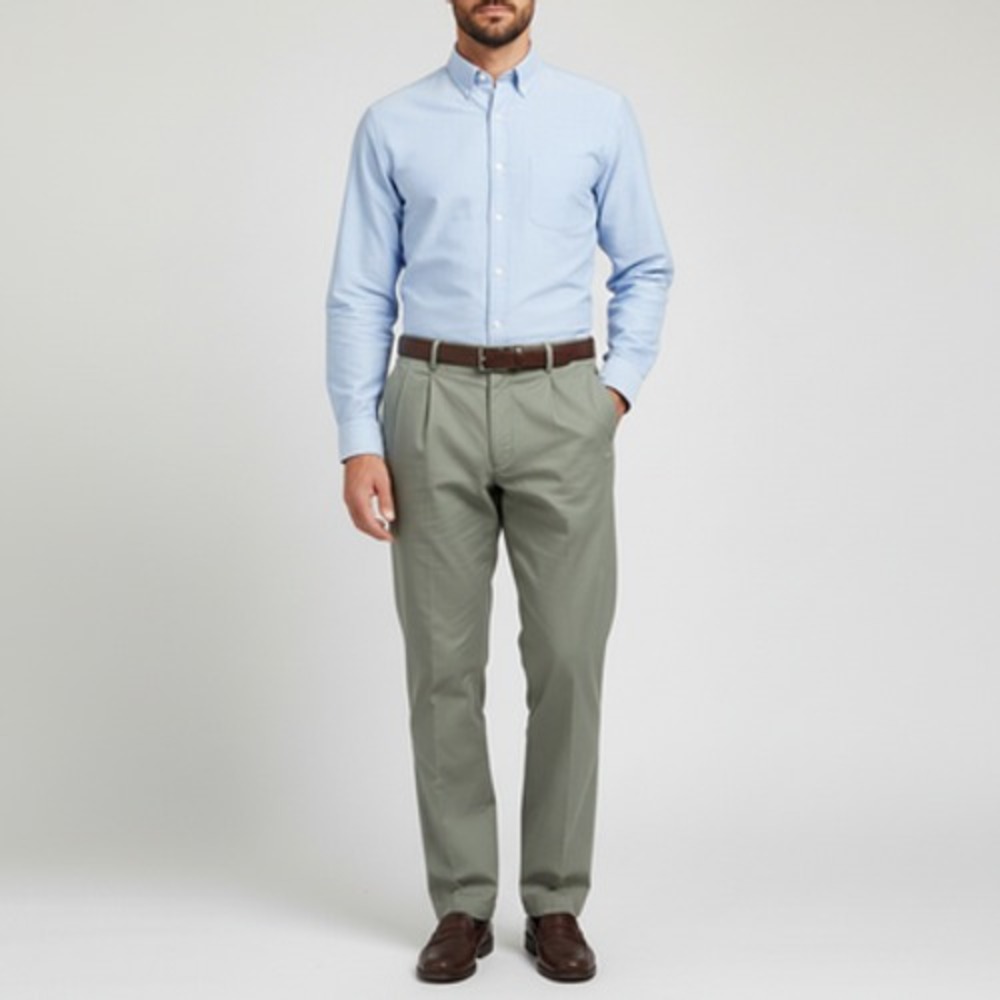 C.C. Filson Co. Chino Pants Men 38x32 Olive Regular Fit Pockets Cotton Blend